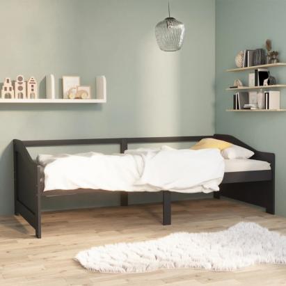 Pat de zi cu 3 locuri, gri închis, 90x200 cm, lemn masiv pin GartenMobel Dekor