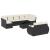 Set canapele de grădină cu perne, 10 piese, negru, poliratan GartenMobel Dekor