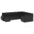 Set canapele de grădină cu perne, 10 piese, negru, poliratan GartenMobel Dekor