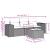 Set mobilier de grădină cu perne, 4 piese, negru, poliratan GartenMobel Dekor