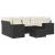 Set canapele de grădină cu perne, 7 piese, negru, poliratan GartenMobel Dekor