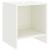 Noptiere, 2 buc., alb, 35 x 30 x 40 cm, lemn masiv de pin GartenMobel Dekor