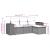 Set mobilier de grădină cu perne, 4 piese, negru, poliratan GartenMobel Dekor
