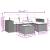 Set mobilier de grădină cu perne, 5 piese, negru, poliratan GartenMobel Dekor