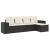 Set mobilier de grădină cu perne, 5 piese, negru, poliratan GartenMobel Dekor