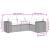 Set mobilier de grădină cu perne, 4 piese, negru, poliratan GartenMobel Dekor