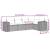 Set mobilier de grădină cu perne, 5 piese, negru, poliratan GartenMobel Dekor
