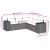Set mobilier de grădină cu perne, 5 piese, negru, poliratan GartenMobel Dekor
