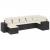 Set canapele de grădină cu perne, 7 piese, negru, poliratan GartenMobel Dekor