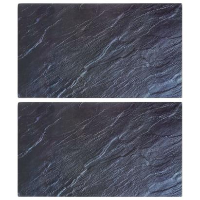 Plăci de tocat 2 buc., sticlă securizată, model piatră naturală GartenMobel Dekor