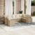 Set canapele de grădină, 9 piese, cu perne, bej, poliratan GartenMobel Dekor