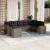 Set canapele de grădină, 9 piese, cu perne, gri, poliratan GartenMobel Dekor