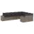 Set canapele de grădină, 9 piese, cu perne, gri, poliratan GartenMobel Dekor