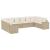 Set canapele de grădină cu perne, 10 piese, bej, poliratan GartenMobel Dekor