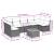 Set mobilier de grădină cu perne, 8 piese, negru, poliratan GartenMobel Dekor