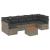 Set canapele de grădină cu perne, 8 piese, gri, poliratan GartenMobel Dekor