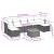 Set mobilier de grădină cu perne, 8 piese, negru, poliratan GartenMobel Dekor