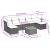 Set mobilier de grădină cu perne, 8 piese, negru, poliratan GartenMobel Dekor