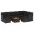 Set canapele de grădină cu perne, 10 piese, negru, poliratan GartenMobel Dekor