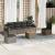 Set canapele de grădină, 7 piese, cu perne, gri, poliratan GartenMobel Dekor