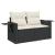 Set mobilier de grădină cu perne, 6 piese, negru, poliratan GartenMobel Dekor