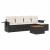Set mobilier de grădină cu perne, 6 piese, negru, poliratan GartenMobel Dekor