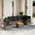 Set canapele de grădină, 7 piese, cu perne, gri, poliratan GartenMobel Dekor