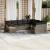 Set mobilier de grădină cu perne, 10 piese, gri, poliratan GartenMobel Dekor