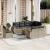Set canapele de grădină, 9 piese, cu perne, gri, poliratan GartenMobel Dekor