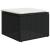 Set mobilier de grădină cu perne, 8 piese, negru, poliratan GartenMobel Dekor
