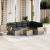 Set canapele de grădină cu perne, 8 piese, gri, poliratan GartenMobel Dekor