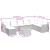 Set mobilier de grădină cu perne, 9 piese, negru, poliratan GartenMobel Dekor