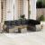 Set canapele de grădină, 9 piese, cu perne, gri, poliratan GartenMobel Dekor