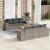 Set canapele de grădină, 7 piese, cu perne, gri, poliratan GartenMobel Dekor
