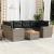 Set canapele de grădină, 7 piese, cu perne, gri, poliratan GartenMobel Dekor