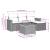 Set mobilier de grădină cu perne, 5 piese, negru, poliratan GartenMobel Dekor