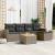 Set mobilier grădină cu perne, 6 piese, gri, poliratan GartenMobel Dekor