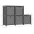 Raft 5 cuburi cu cutii, gri, 103x30x72,5 cm, material textil GartenMobel Dekor