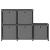 Raft 5 cuburi cu cutii, gri, 103x30x72,5 cm, material textil GartenMobel Dekor