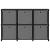 Raft expunere, 6 cuburi + cutii, negru, 103x30x72,5 cm, textil GartenMobel Dekor