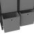 Raft expunere, 6 cuburi + cutii, negru, 103x30x72,5 cm, textil GartenMobel Dekor