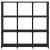 Raft expunere 9 cuburi negru 103x30x107,5 cm, material textil GartenMobel Dekor