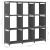 Raft expunere 9 cuburi gri 103x30x107,5 cm, material textil GartenMobel Dekor