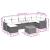 Set mobilier de grădină cu perne, 8 piese, negru, poliratan GartenMobel Dekor