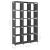 Raft expunere, 15 cuburi, gri, 103x30x175,5 cm, material textil GartenMobel Dekor