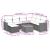 Set canapele de grădină cu perne, 8 piese, gri, poliratan GartenMobel Dekor