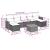 Set mobilier de grădină cu perne, 8 piese, negru, poliratan GartenMobel Dekor