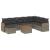 Set canapele de grădină, 9 piese, cu perne, gri, poliratan GartenMobel Dekor