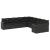 Set canapele de grădină cu perne, 10 piese, negru, poliratan GartenMobel Dekor