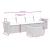 Set mobilier de grădină cu perne, 5 piese, negru, poliratan GartenMobel Dekor
